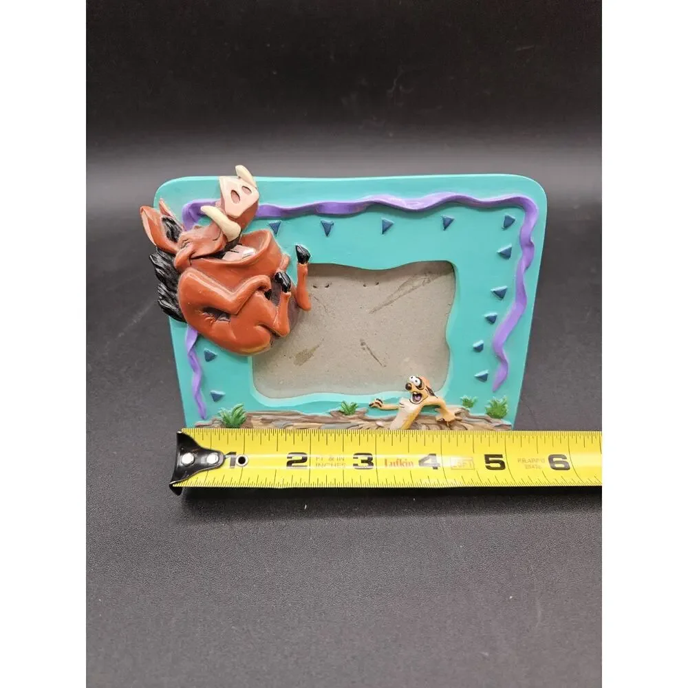 Vintage The Lion King Pumbaa & Timon Picture Frame Easel-Back 2.25 x 3.25”